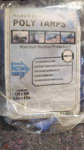 lot 1851 image: Heavy Duty Poly Tarp