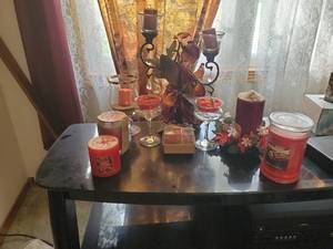 lot 3576 image: Candles and candle accessories