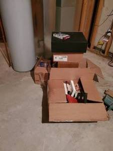 lot 3775 image: Various cassette tapes and VHS w cassetteorganizer
