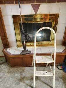 lot 3786 image: Step ladder and a Bissell 3 in 1 vac