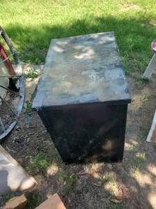 lot 3810 image: Metal storage container 25 12 H X 17 W X 24 12 D