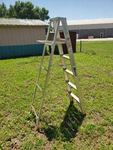 lot 3840 image: All American 6ft aluminum ladder