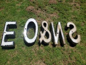 lot 3836 image: Lighted sign letters E,S,O,N, &