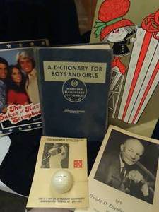 lot 37363 image: Eisenhower Souvenirs - Dukes of Hazard Scrapbook - Vintage Encyclopedia for Boys & Girls  more