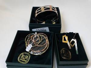 lot 37200 image: RLM Studio  Copper Brass Sterling  Necklace - Earrings - Bracelet