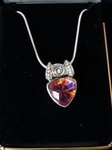 lot 37217 image: Sajen Sterling Necklace with Colorful Crystal