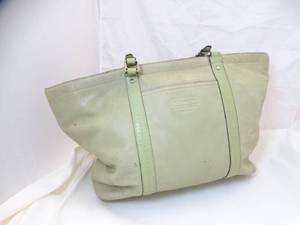 lot 37230 image: Mint Green Coach Purse