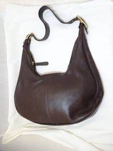 lot 37236 image: Coach Vintage Legacy West Zoe Brown Leather Hobo Shoulder Handbag