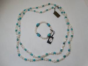 lot 37245 image: Honora Freshwater Pearls Bracelet and Necklace