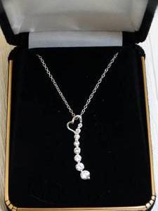 lot 37257 image: Sterling Silver Simulated Diamond Pendant