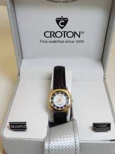 lot 37329 image: Quality Croton Mens  Womens Watch 18Kt Equator