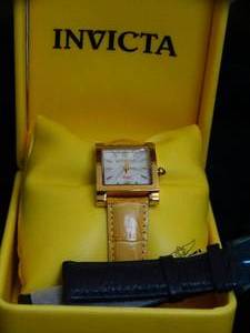 lot 37346 image: Invicta Angel Square Yellow Watch