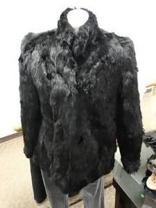 lot 37403 image: Totally 80s Black Fur Coat - Somerset Furs - Shoulder Pads