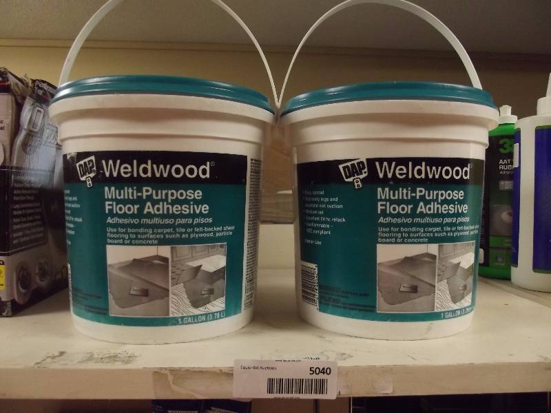lot 5040 image: Lot of 2 DAP Weldwood Multi-Purpose Floor Adhesive