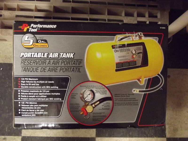 lot 5051 image: Performance Tool 5 Gallon Portable Air Tank
