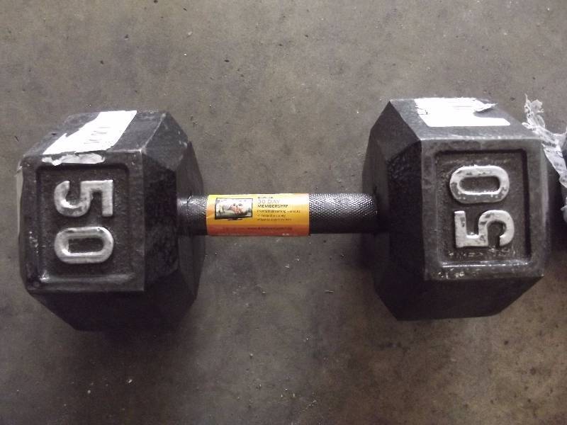 lot 375 image: NEWCap 50 lb Weight