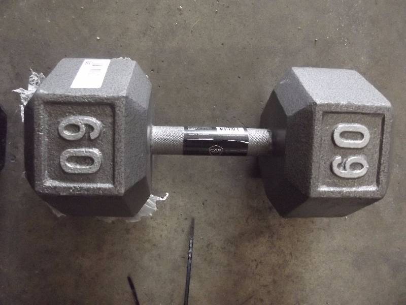 lot 376 image: NEW60 lb Cap Weight