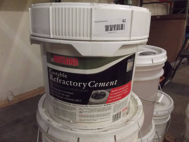 lot 62 image: Rutland Castable Refractory Cement