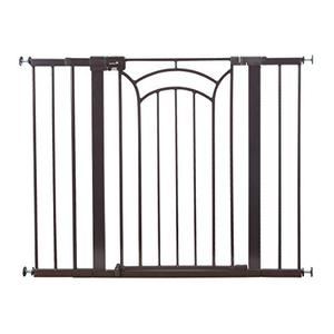 lot 12470 image: Safety 1st D�cor Easy Install Tall & Wide Baby Gate with Pressure Mount Fastening