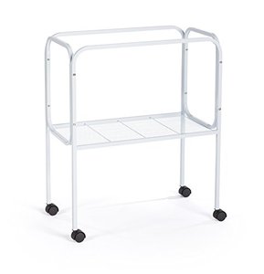 lot 12599 image: Prevue Pet Products 447 Bird Cage Stand for 26 x 14 Base Flight Cages, White