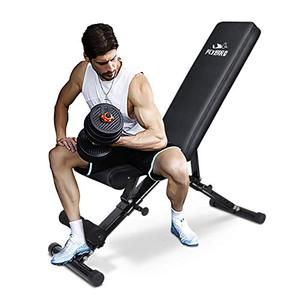 lot 12674 image: FLYBIRD Weight Bench, Adjustable Strength Training Bench for Full Body Workout with Fast Folding- 2021 Version