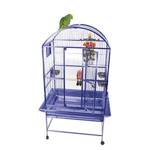 lot 12681 image: A&E Cage 9002422 Black Dome Top Bird Cage, Medium