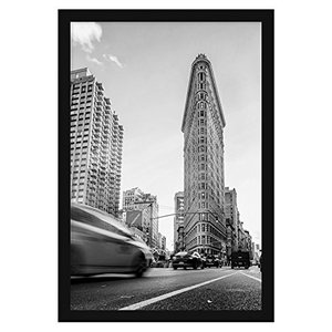lot 12698 image: Americanflat 24 x 36 Inch Black Poster Frame  Polished Plexiglass. Hanging Hardware Included