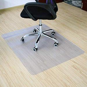 lot 12714 image: BigTron Office Desk Chair Mat 36x48 for Hardwood Floors- PVC Matte, Transparent Durable Hardwood Floor Protector(Clear)