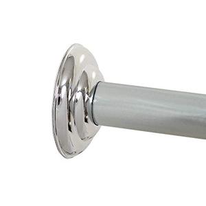 lot 12733 image: Zenna Home Permanent-Mount Adjustable shower rod, chrome