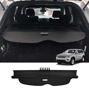 lot 12738 image: Powerty Cargo Cover for Jeep Grand Cherokee 2011-2019 2020 2021 Retractable Trunk Shielding Shade Cargo Luggage Cover (Updated Versionno Gap) (Not Fit for Jeep Cherokee)