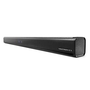 lot 12751 image: Soundbar, TaoTronics Three Equalizer Mode Audio Speaker for TV, 32-Inch Wired & Wireless Bluetooth 5.0 Stereo Soundbar, OpticalAuxRCA Connection, Wall Mountable, Remote Control
