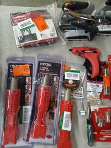 lot 12755 image: variety box of Construction tools