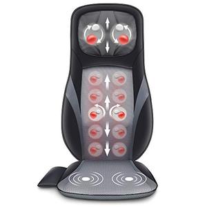 lot 12760 image: SNAILAX Shiatsu Back Massager with Heat -Deep Kneading Massage Chair Pad with Adjustable Intensity, Shiatsu Chair Massager to Relax Full Body Muscle