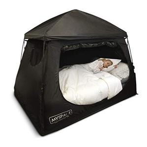 lot 12765 image: EasyGo Products EGP-BEDTENT-002 Space Indoor Privacy Adult and Children Bed Daytime Play, Night Private, Portable Tent Shelter (-Twin)