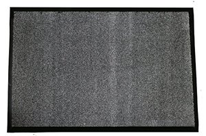 lot 12780 image: Durable Corporation 654S34CH Wipe-N-Walk Vinyl Backed Indoor Carpet Entrance Mat, 3 x 4, Charcoal