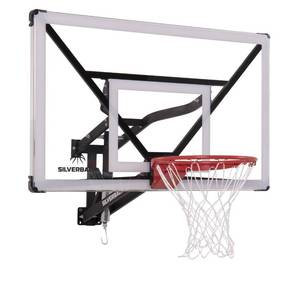 lot 12787 image: Silverback NXT 54 Wall Mounted Adjustable-Height Basketball Hoop with QuickPlay Design
