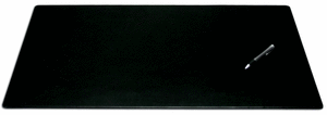 lot 12794 image: Dacasso Black Leather Desk Mat, 30-Inch by 19-Inch