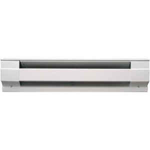 lot 12805 image: Cadet Manufacturing 09956 240-Volt White Baseboard Hardwire Electric Zone Heater, 1500-Watt, 72-Inch