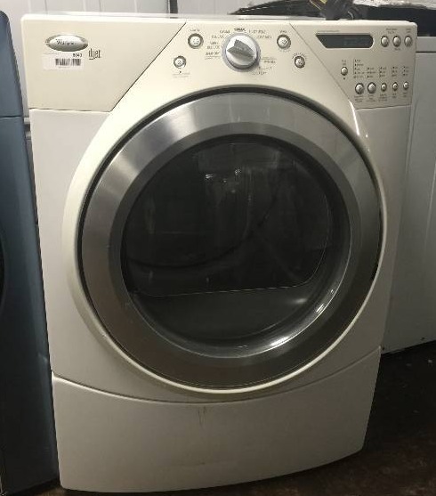 lot 8049 image: Whirlpool Duet HT 27 Inch Electric Dryer with 7.0 cu. ft. Capacity, 10 Cycles
