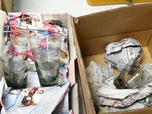 lot 37009 image: Lot of Glass Cups  3 Sizes