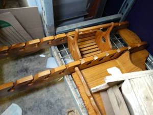 lot 37045 image: Media Shelf  Part of a Rod and Reel Rack  Frames and Misc