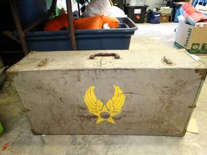 lot 37077 image: Case with Old Clothes and Old Misc Papers