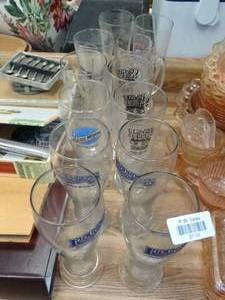 lot 37123 image: Lot Pub Pilsner Glasses  w Advertising