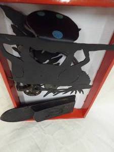 lot 1392 image: Cast Long Match holder, Horse, Bottle opener, and metal moose Decor