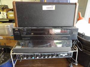 lot 1408 image: JVC Disc Player, Baby Advent II, Gemini Turntable, Bandit 65 System
