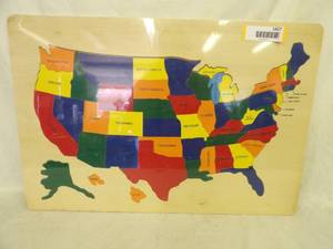 lot 1427 image: Wood United States Puzzle