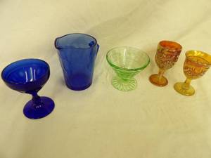 lot 1434 image: Vasaline, Carnival, Blue Glass