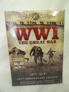 lot 1450 image: WWI DVDs, Book Set Unopened