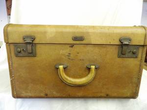 lot 1479 image: Cool Old Rawhide Suitcase