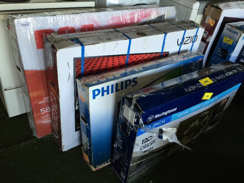 lot 8720 image: 1st 4 FLAT SCREEN TVS IN BOXES